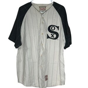 Vintage Mirage First String Cooperstown Collection 1919 White Sox Jersey Size L